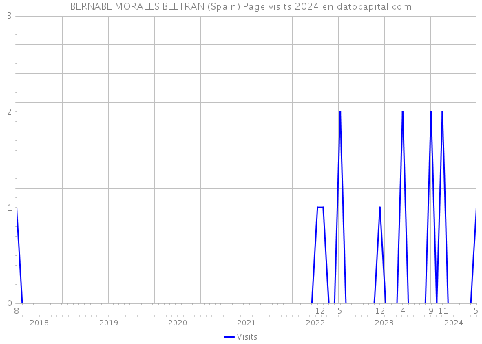 BERNABE MORALES BELTRAN (Spain) Page visits 2024 