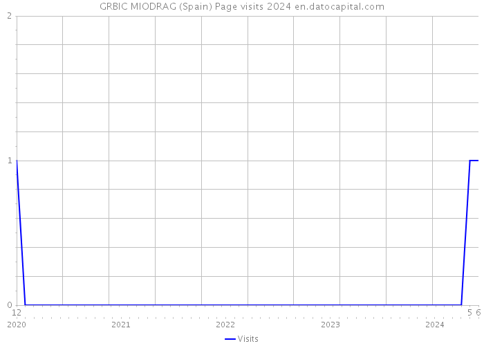 GRBIC MIODRAG (Spain) Page visits 2024 