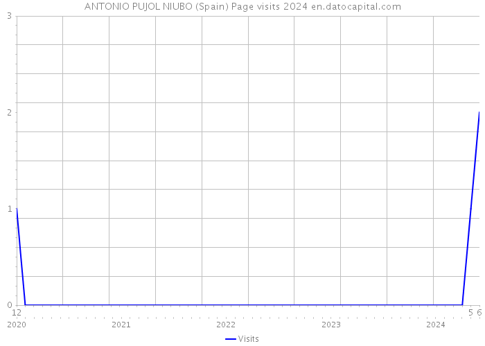 ANTONIO PUJOL NIUBO (Spain) Page visits 2024 