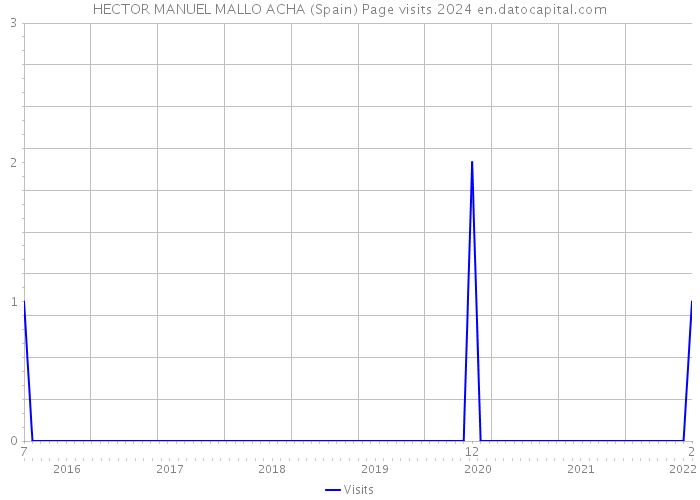 HECTOR MANUEL MALLO ACHA (Spain) Page visits 2024 