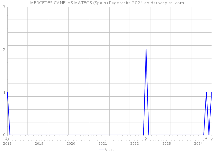 MERCEDES CANELAS MATEOS (Spain) Page visits 2024 