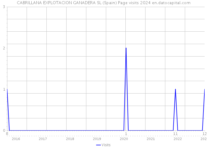 CABRILLANA EXPLOTACION GANADERA SL (Spain) Page visits 2024 