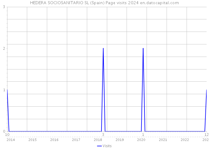 HEDERA SOCIOSANITARIO SL (Spain) Page visits 2024 