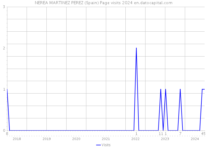 NEREA MARTINEZ PEREZ (Spain) Page visits 2024 