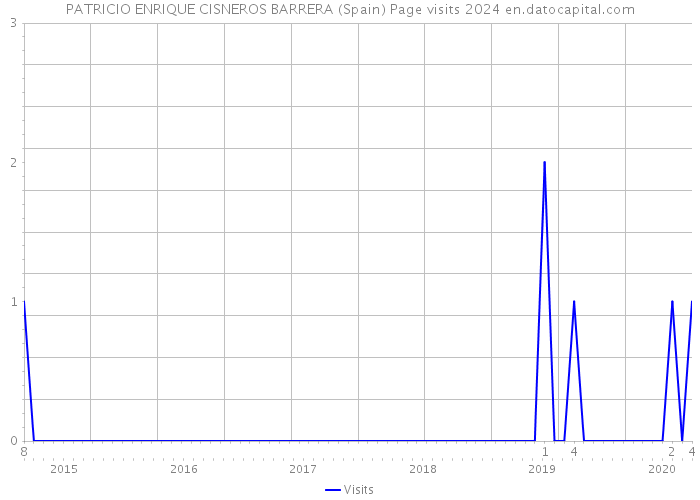 PATRICIO ENRIQUE CISNEROS BARRERA (Spain) Page visits 2024 