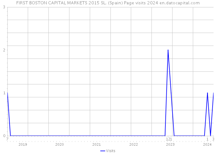 FIRST BOSTON CAPITAL MARKETS 2015 SL. (Spain) Page visits 2024 