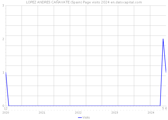 LOPEZ ANDRES CAÑAVATE (Spain) Page visits 2024 