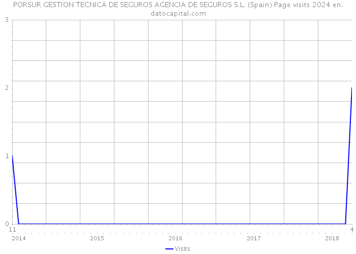 PORSUR GESTION TECNICA DE SEGUROS AGENCIA DE SEGUROS S.L. (Spain) Page visits 2024 