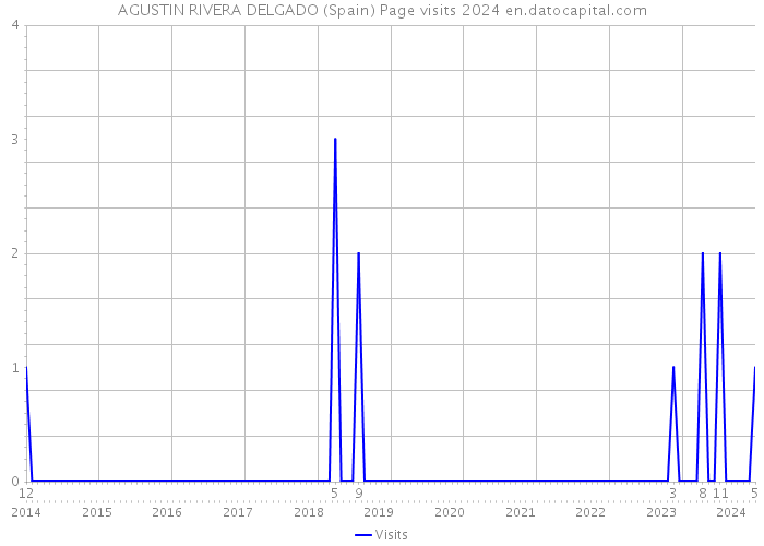AGUSTIN RIVERA DELGADO (Spain) Page visits 2024 