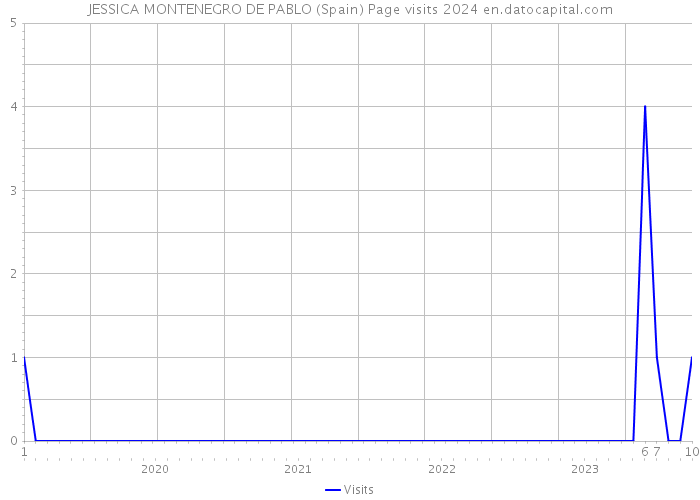 JESSICA MONTENEGRO DE PABLO (Spain) Page visits 2024 