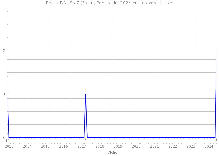 PAU VIDAL SAIZ (Spain) Page visits 2024 