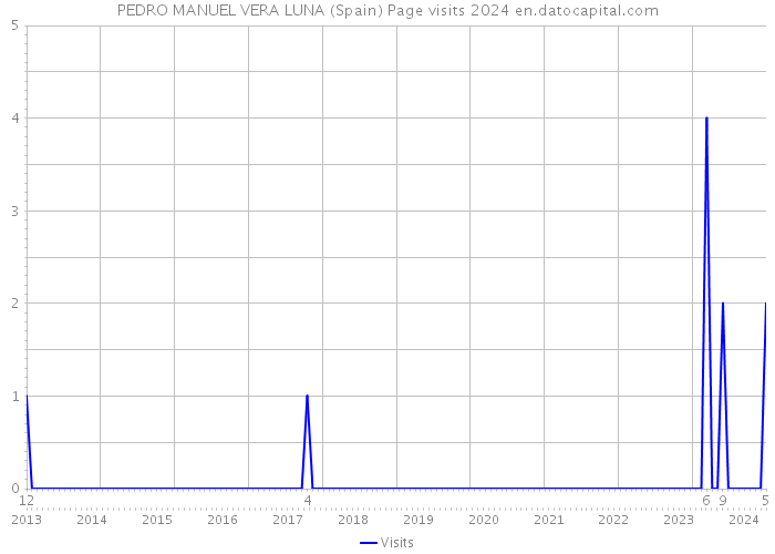 PEDRO MANUEL VERA LUNA (Spain) Page visits 2024 