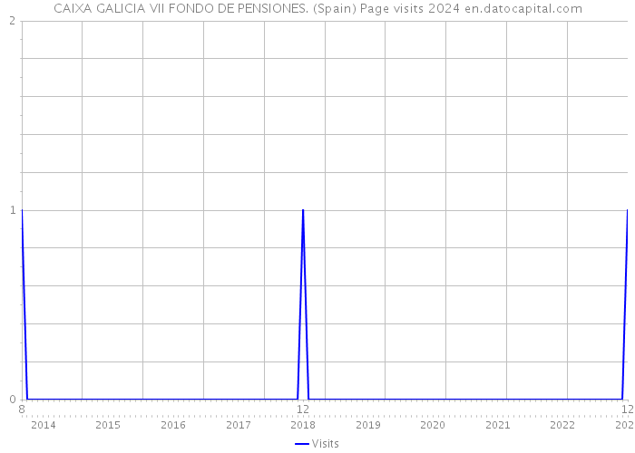 CAIXA GALICIA VII FONDO DE PENSIONES. (Spain) Page visits 2024 