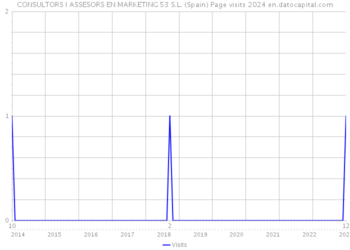 CONSULTORS I ASSESORS EN MARKETING 53 S.L. (Spain) Page visits 2024 