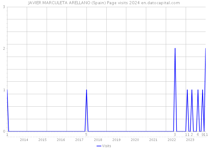 JAVIER MARCULETA ARELLANO (Spain) Page visits 2024 