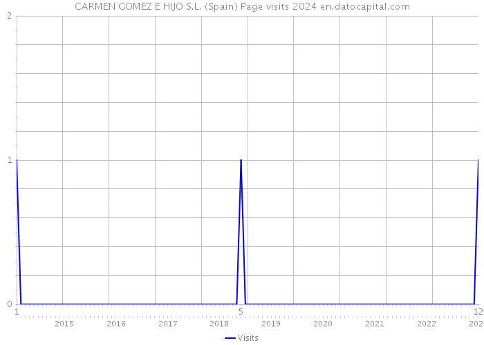 CARMEN GOMEZ E HIJO S.L. (Spain) Page visits 2024 