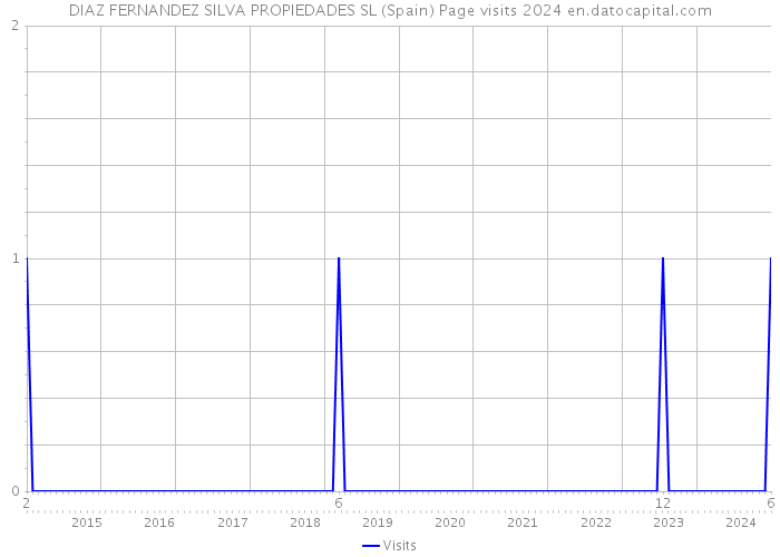 DIAZ FERNANDEZ SILVA PROPIEDADES SL (Spain) Page visits 2024 