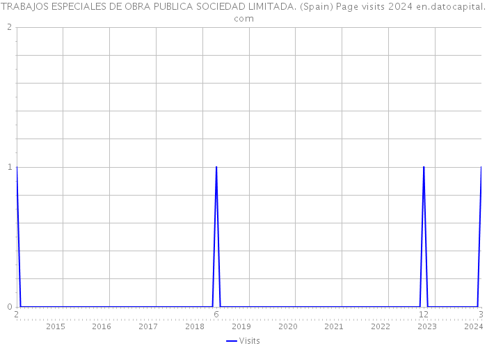 TRABAJOS ESPECIALES DE OBRA PUBLICA SOCIEDAD LIMITADA. (Spain) Page visits 2024 