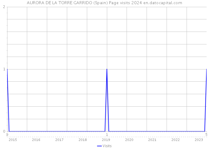 AURORA DE LA TORRE GARRIDO (Spain) Page visits 2024 