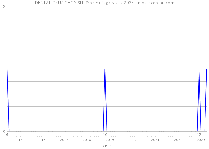 DENTAL CRUZ CHOY SLP (Spain) Page visits 2024 