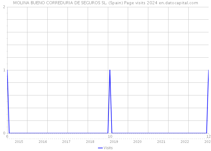 MOLINA BUENO CORREDURIA DE SEGUROS SL. (Spain) Page visits 2024 