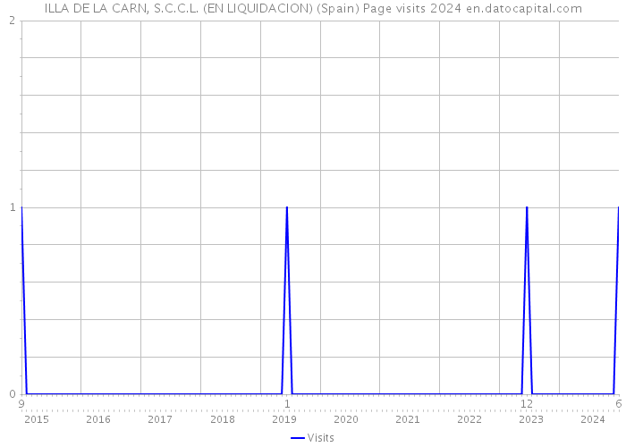 ILLA DE LA CARN, S.C.C.L. (EN LIQUIDACION) (Spain) Page visits 2024 