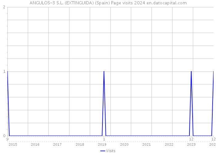ANGULOS-3 S.L. (EXTINGUIDA) (Spain) Page visits 2024 