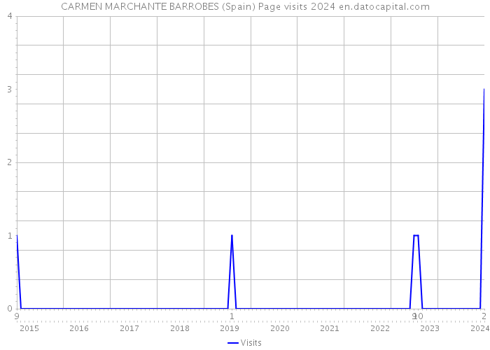 CARMEN MARCHANTE BARROBES (Spain) Page visits 2024 