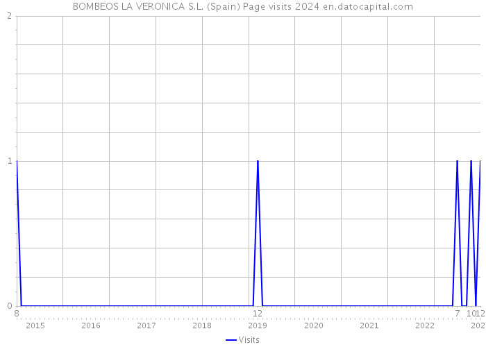 BOMBEOS LA VERONICA S.L. (Spain) Page visits 2024 