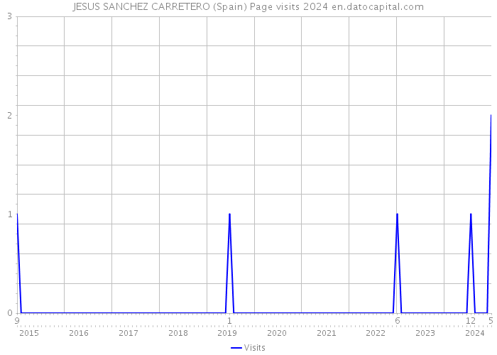 JESUS SANCHEZ CARRETERO (Spain) Page visits 2024 