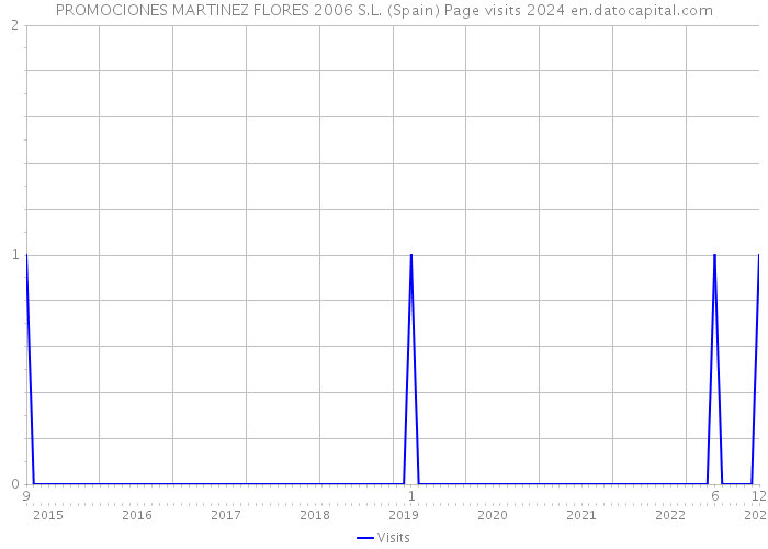 PROMOCIONES MARTINEZ FLORES 2006 S.L. (Spain) Page visits 2024 