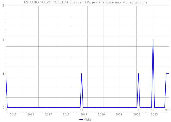 ESTUDIO NUEVO COSLADA SL (Spain) Page visits 2024 