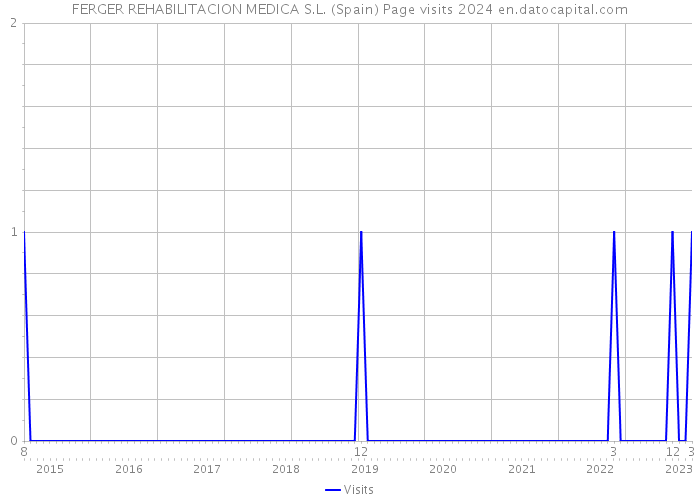 FERGER REHABILITACION MEDICA S.L. (Spain) Page visits 2024 