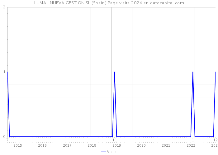 LUMAL NUEVA GESTION SL (Spain) Page visits 2024 