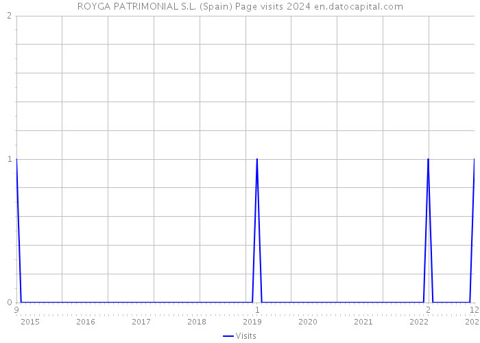 ROYGA PATRIMONIAL S.L. (Spain) Page visits 2024 