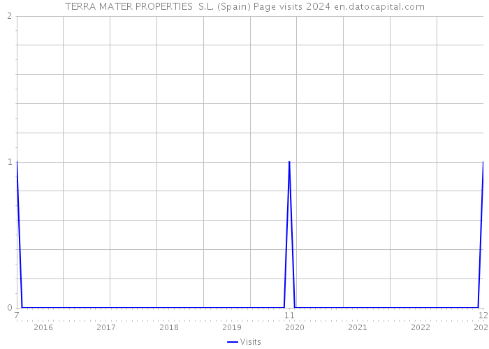 TERRA MATER PROPERTIES S.L. (Spain) Page visits 2024 