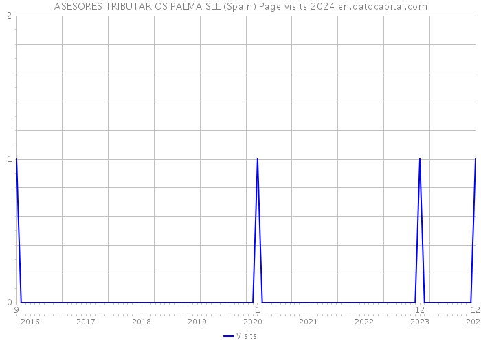 ASESORES TRIBUTARIOS PALMA SLL (Spain) Page visits 2024 