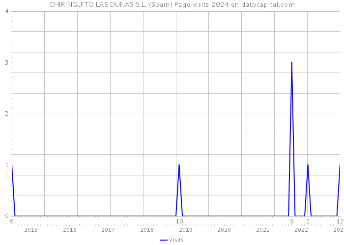 CHIRINGUITO LAS DUNAS S.L. (Spain) Page visits 2024 