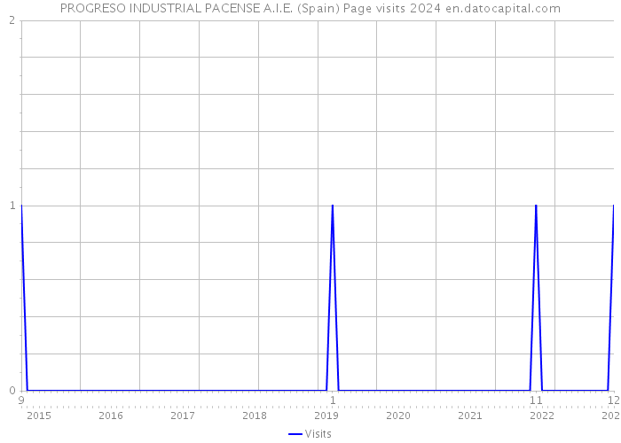 PROGRESO INDUSTRIAL PACENSE A.I.E. (Spain) Page visits 2024 