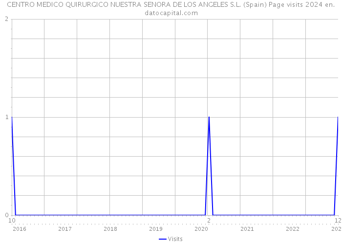 CENTRO MEDICO QUIRURGICO NUESTRA SENORA DE LOS ANGELES S.L. (Spain) Page visits 2024 