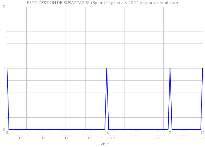 BSYC GESTION DE SUBASTAS SL (Spain) Page visits 2024 