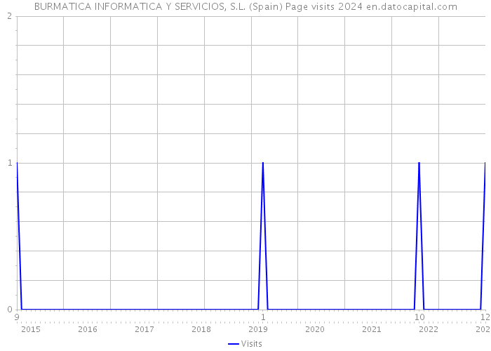 BURMATICA INFORMATICA Y SERVICIOS, S.L. (Spain) Page visits 2024 