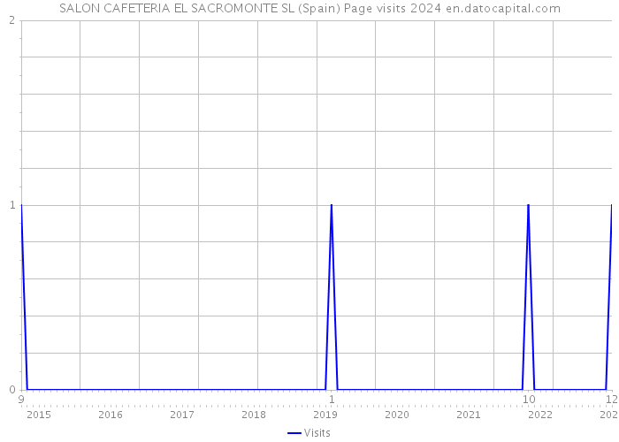 SALON CAFETERIA EL SACROMONTE SL (Spain) Page visits 2024 