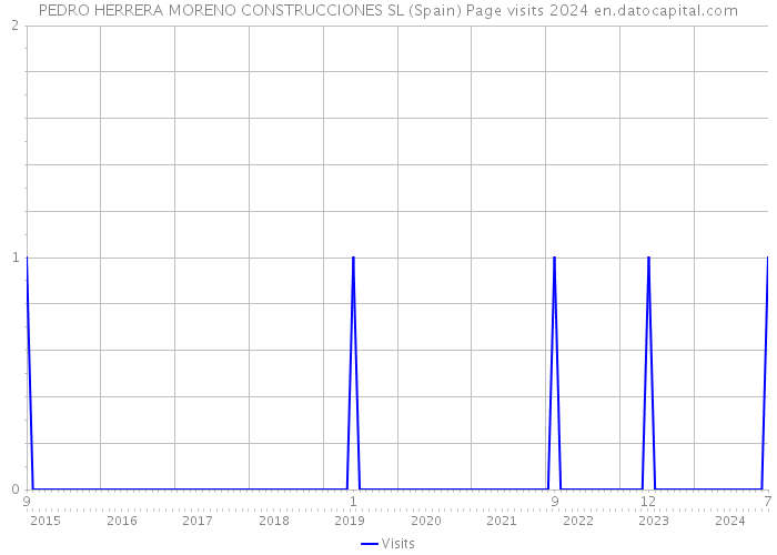 PEDRO HERRERA MORENO CONSTRUCCIONES SL (Spain) Page visits 2024 