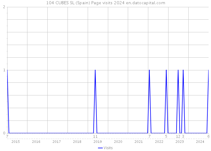 104 CUBES SL (Spain) Page visits 2024 