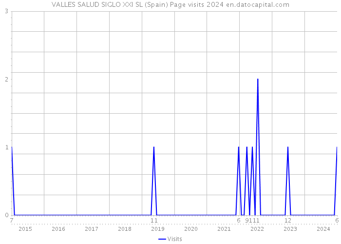 VALLES SALUD SIGLO XXI SL (Spain) Page visits 2024 