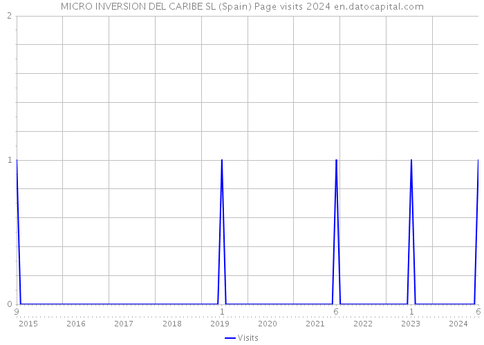 MICRO INVERSION DEL CARIBE SL (Spain) Page visits 2024 