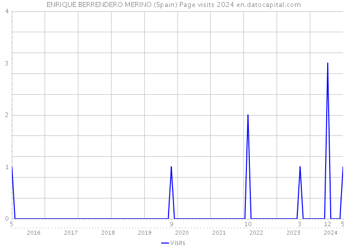 ENRIQUE BERRENDERO MERINO (Spain) Page visits 2024 