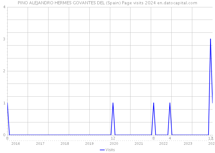 PINO ALEJANDRO HERMES GOVANTES DEL (Spain) Page visits 2024 