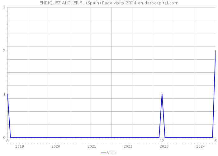 ENRIQUEZ ALGUER SL (Spain) Page visits 2024 
